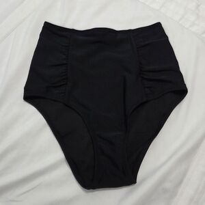 nwot Aerie Ruched High Waisted Full Coverage Bikini Bottom